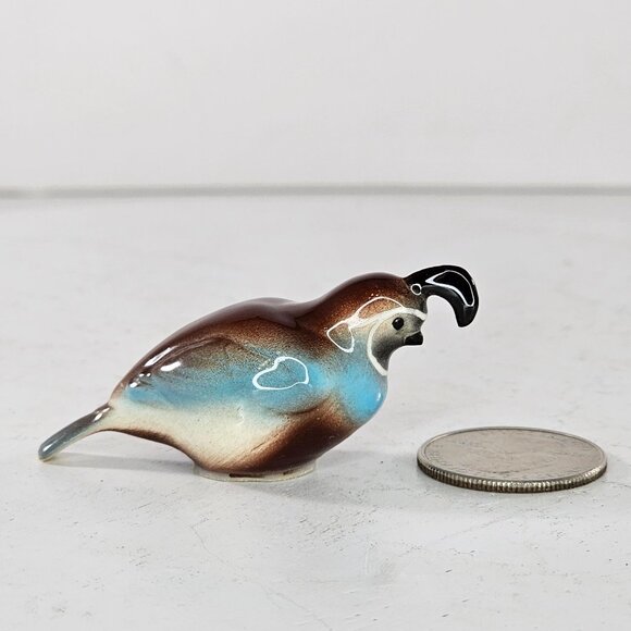 Hagen Renaker Quail Blue Bird Miniature Figurine - Picture 2 of 9
